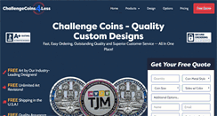 Desktop Screenshot of challengecoins4less.com